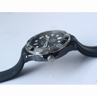Seamaster Diver 300M Real Ceramic Case Black Dial Rubber Strap A8806 Free Leather Strap VSF
