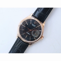 Cellini Date 50515 RG Black & White Dial Leather Strap A3165 BP