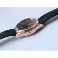 Cellini Date 50515 RG Black & White Dial Leather Strap A3165 BP