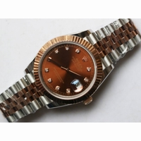 DateJust II  41mm 126331 Fluted Bezel Diamond Marks Brown Dial TT Jubilee Bracelet BP 