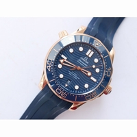 2018 Seamaster Diver 300M RG Blue Ceramic Blue Dial Blue Rubber Strap A8801 VSF