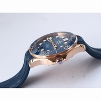 2018 Seamaster Diver 300M RG Blue Ceramic Blue Dial Blue Rubber Strap A8801 VSF