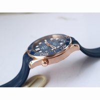 2018 Seamaster Diver 300M RG Blue Ceramic Blue Dial Blue Rubber Strap A8801 VSF