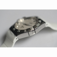 Omega Constellation 35mm White Quartz Rubber