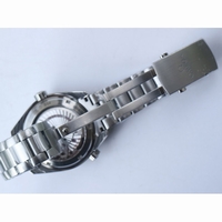 Planet Ocean 600M GMT 43.5mm Silver Markers Black Dial Bracelet A8605 Super Clone Free Rubber VSF