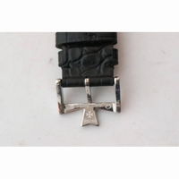Vacheron Constantin SS Gray Dial Sticks Markers on Black Leather Strap