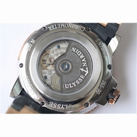 Maxi Marine Chronometer 200M Two Tone Black Dial Rubber