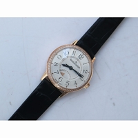 Rendez-Vous Night & Day 29mm RG White Dial Black Leather Strap A967 OXF