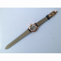Rendez-Vous Night & Day 29mm RG White Dial Black Leather Strap A967 OXF