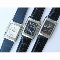 Reverso Two Face SS *3 Dials* Leather Strap  OXF