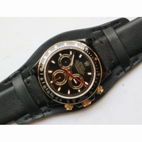 Daytona YG/DLC Best Edition Black Dial Leather Strap A4130 BP