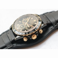 Daytona YG/DLC Best Edition Black Dial Leather Strap A4130 BP