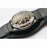Daytona YG/DLC Best Edition Black Dial Leather Strap A4130 BP