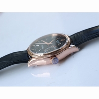 Cellini 50515 RG Black & White Dial Leather Strap SA3165 GMF