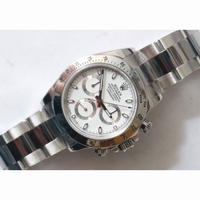 Daytona 116520 1:1 Best Edition 904L SS Case and Bracelet Black & White Dial A4130 Super Clone ARF