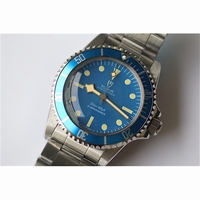 Vintage Tudor Submariner Dot Markers Black&Blue Dial Bracelet A2836