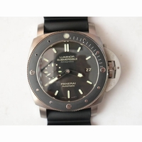 PAM 389 O Titanium 1:1 Best Edition Black Dial on Black Rubber Strap P9000 VSF V2