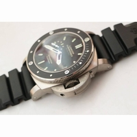 PAM 389 O Titanium 1:1 Best Edition Black Dial on Black Rubber Strap P9000 VSF V2