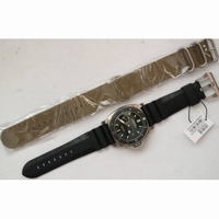 PAM 389 O Titanium 1:1 Best Edition Black Dial on Black Rubber Strap P9000 VSF V2