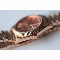 Rolex Day-Date Oyster Fluted RG Roman Markers Bracelet BP SW