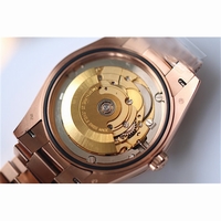 Rolex Day-Date Oyster Fluted RG Roman Markers Bracelet BP SW