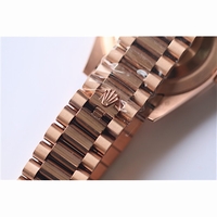 Rolex Day-Date Oyster Fluted RG Roman Markers Bracelet BP SW