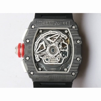RM11-03 Chrono PVD Forged Carbon Bezel and Caseback Skeleton Dial Rubber Strap A7750