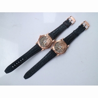 AP CODE 11.59 RG 15210 Black & Blue Dial Leather Strap A4302 OXF