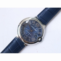 Ballon Bleu 42mm Blue Texture Dial Blue Crocodile Strap A2892 AF