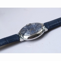 Ballon Bleu 42mm Blue Texture Dial Blue Crocodile Strap A2892 AF