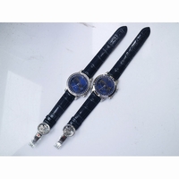 6104P Moon Diamond Bezel Blue Dial Blue Leather Strap A240 AIF