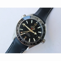Planet Ocean 600M Co-Axial GMT 43.5mm Ceramic Bezel *3 Dials* Rubber Strap A8605 Super Clone VSF