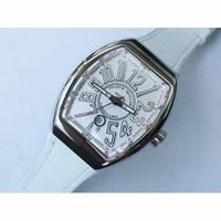 Vanguard V45 SS White Textured Dial White Rubber Strap MIYOTA 9015 ZF