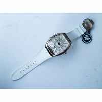 Vanguard V45 SS White Textured Dial White Rubber Strap MIYOTA 9015 ZF