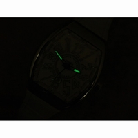 Vanguard V45 SS White Textured Dial White Rubber Strap MIYOTA 9015 ZF