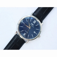 Portofino '150 Years' IW356518 Blue Dial Black Croco Strap ETA2892 V7F