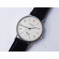 Tangomat Automatic 38.3mm Numeral Markers White Dial Leather Strap A23J NSF