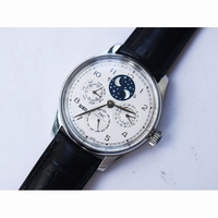 IW503401 Portugieser Perpetual Calendar Blue & White Dial Leather Strap A52615 V9F