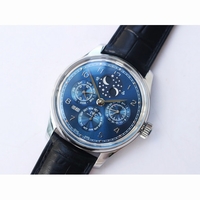IW503401 Portugieser Perpetual Calendar Blue & White Dial Leather Strap A52615 V9F