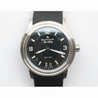LEMAN 2850B SS 1:1 Best Edition Black Dial on Black Rubber Strap Cal.6950