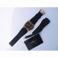 BR 03-92 Real Bronze Black Dial Rubber Strap MIYOTA 9015 Free Leather