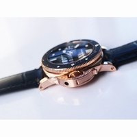 Pam 974 Luminor Submersible RG Black Dial Leather Strap AXXXIV VSF