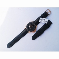 Pam 974 Luminor Submersible RG Black Dial Leather Strap AXXXIV VSF