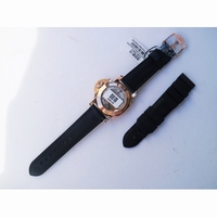 Pam 974 Luminor Submersible RG Black Dial Leather Strap AXXXIV VSF