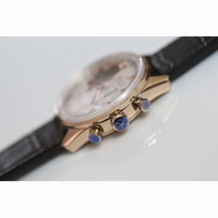 El Primero RG AXF Silver Dial Brown Leather
