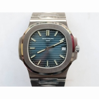 Nautilus Jumbo 5711 1:1 Best Edition Blue & White Textured Dial on SS Bracelet A324 Clone PF