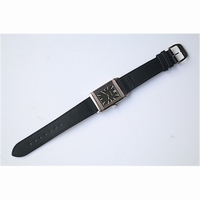 JLC Reveso Classique Black Dial Leather Quartz
