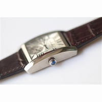 Tank MC White Textured Dial Leather JF A23J