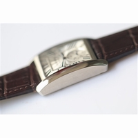 Tank MC White Textured Dial Leather JF A23J