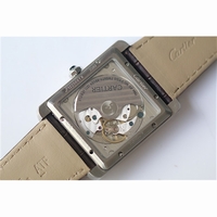 Tank MC White Textured Dial Leather JF A23J